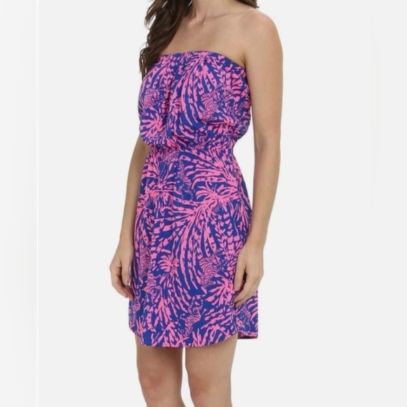 Lilly Pulitzer Rolling in the Grass Windsor Dress 100%‎ Pima Cotton Size XXS - Picture 2 of 10